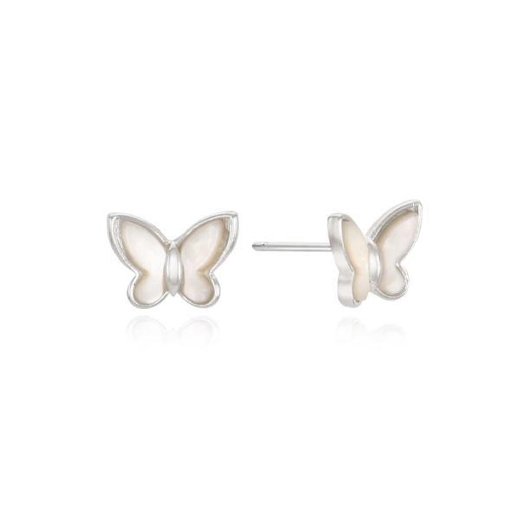 [Dreaming Fly] Aurora Mother-of-Pearl Butterfly Earrings OTE122306MWI