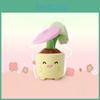 Plush Toadstool Mushroom Forest Plant Pot With Lucky Grass For Home Decor Gift For Girls