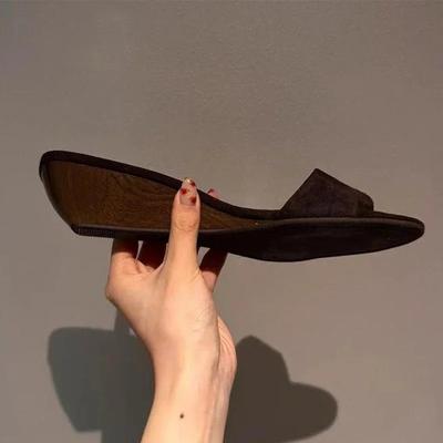 Zapatillas de Cuña de Moda para Mujer Sandalias de Tacón Alto Zapatos Gruesos Verano 2025 Nuevo Diseñador Zapatos de Punta Abierta Slingback Tacones Sexy Chanclas