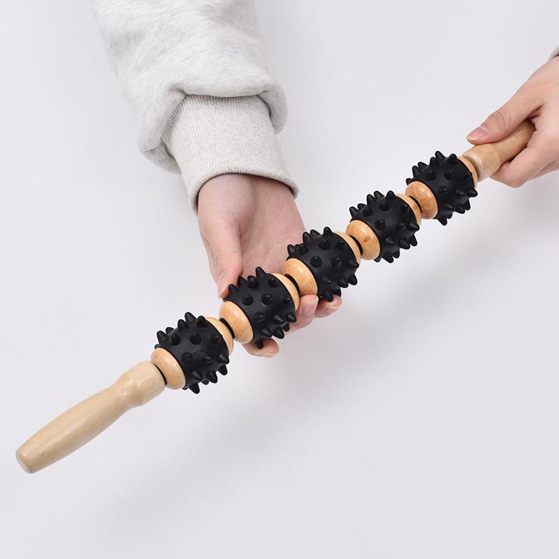 Wolf Tooth Wooden Back and Abdominal Massager Roller