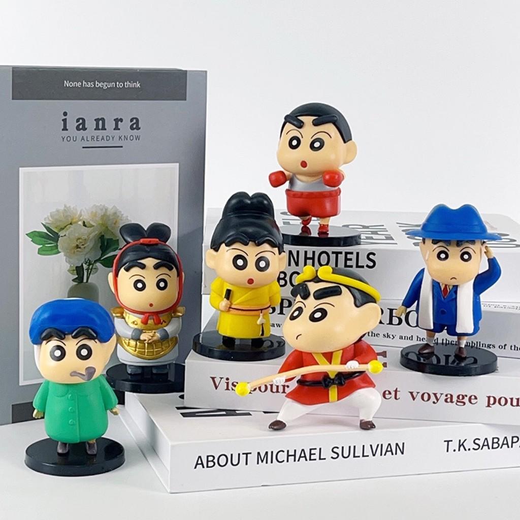 Collectible Pvc Anime Figure Set Featuring 6 Unique Character Designs For Display