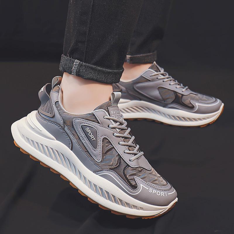 

Мужская обувь на платформе, увеличивающая рост, обувь Cortez Spring Fashion All-Matching Dad Shoes, мужские кроссовки 39 серый