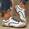 Spring new flat-bottomed color matching German training shoes women's lace-up sports shoes casual shoes women's Forrest Gump shoes