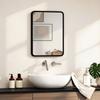 Rectangular Wall Mirror with HD Glass - Black