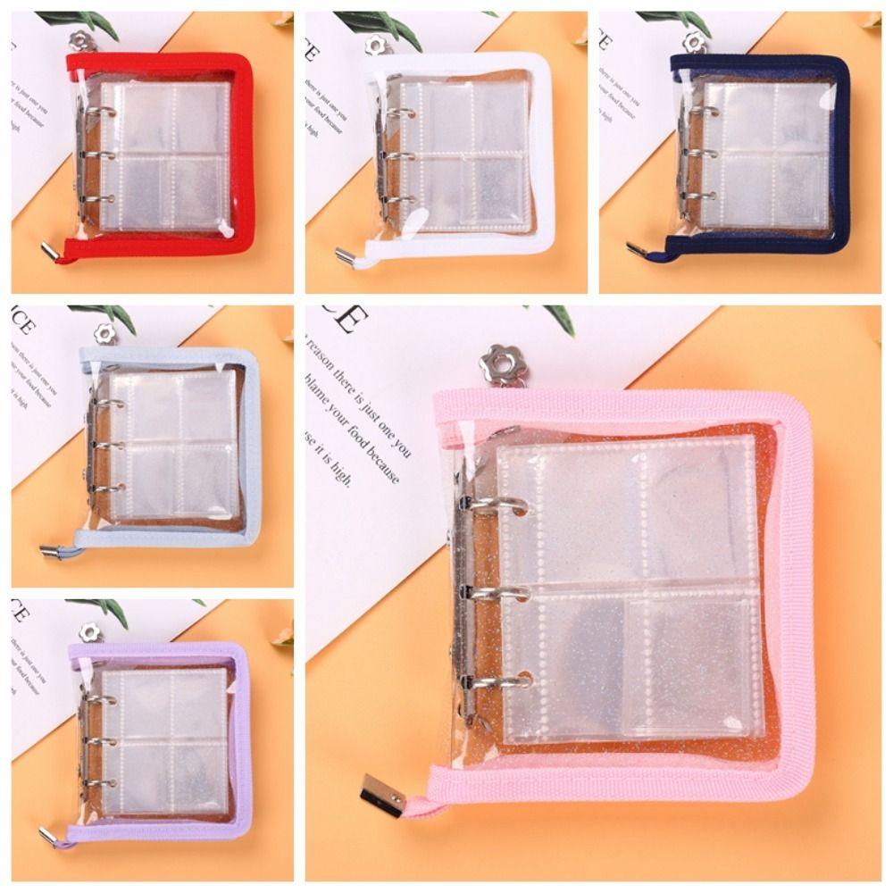 Transparent Mini Photo Album Card Sleeve Card Holder Photo Organizer Card Stock  Cards Storage
