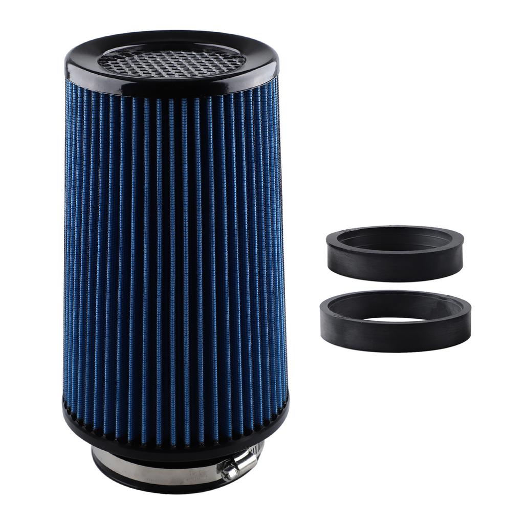 For Universal Car Truck All Years 76/89/101mm High Flow Cold Air Intake Mushroom Head Filter Black High Performance Auto Parts