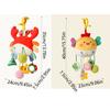 Distorting Mirror Plush Stuffed Sensory Toy with Clamp Stroller Hanging Ornaments  Toddlers