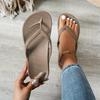 Infradito Monocolore Unisex Leggere Aperte sul Davanti Sandali Bassi Casual da Spiaggia Sandali con Suola Morbida Pantofole Dual-Use Interno/Esterno., Scarpe da Donna