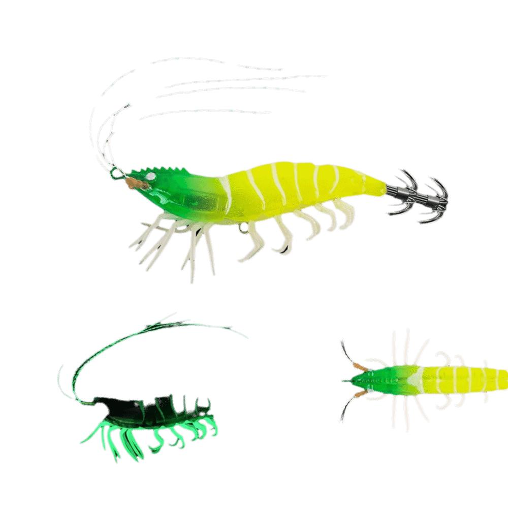 Turlutte Lumineuse Calamar 105mm 11g/80mm 7g Appât Artificiel Calamar Wobbler Appât Poulpe Pêche au Poulpe