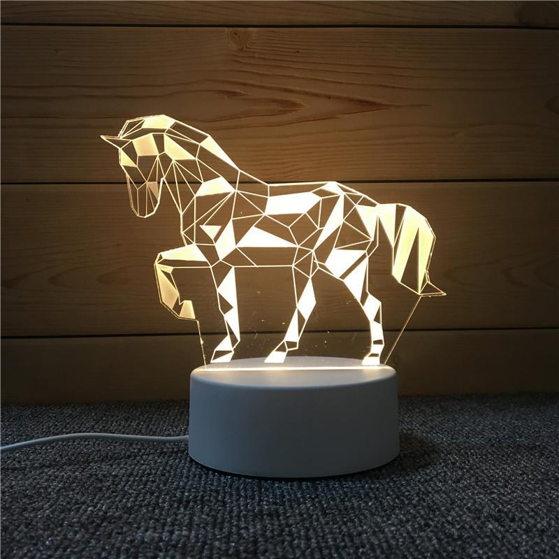 3d Nightlight Vision Bedroom Creative Desk Lamp Diy Holiday Gift Usb Direct Plug