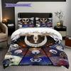 Ropa de cama del Reino de Hollow Knight (1 * funda nórdica + 2 * fundas de almohada, sin núcleo) Juego de cama plano 2D Funda nórdica y funda de almohada Suave y cómodo