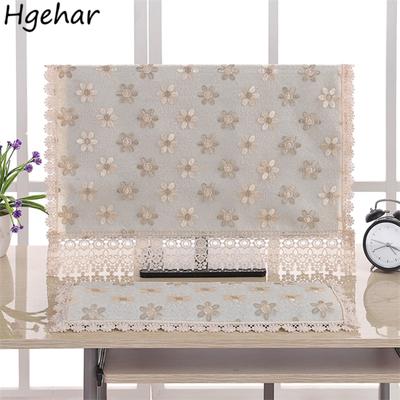 Floral Embroidered Computer Covers European Style Home Decoration Anti-Fouling Dust-proof Cover All-purpose Bedside Table Pads