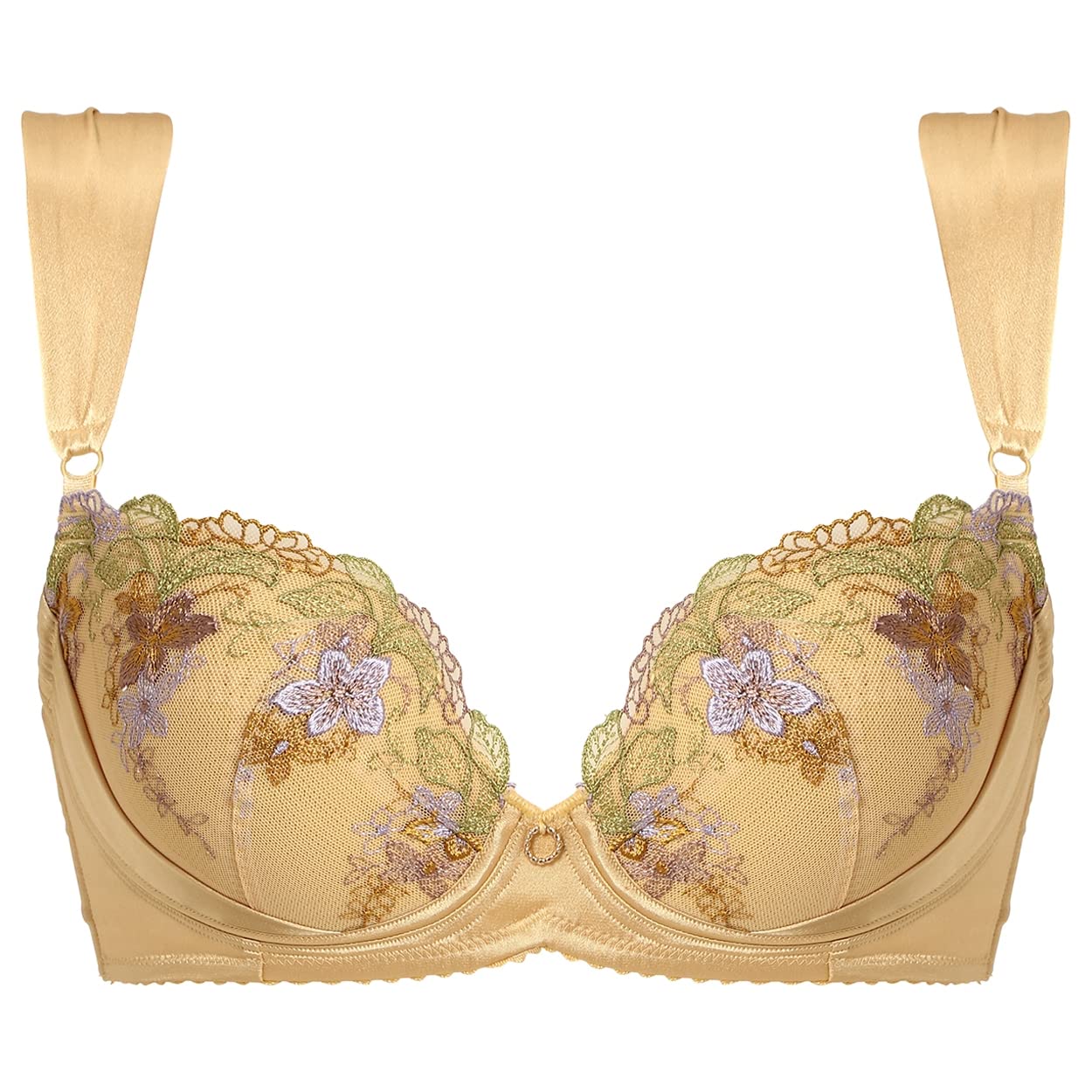 

AMOSTYLE Charming Glamor Fruity M012 Размер D75 Бюстгальтер, Цветок, (желтый),