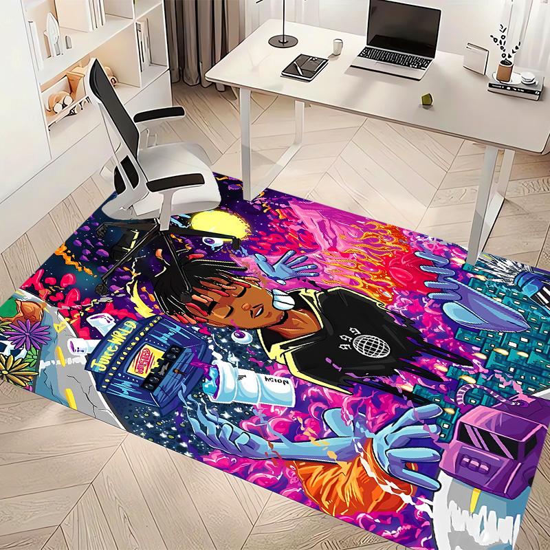 Juice WRLD1 Printed Absorbent Washable Carpet, Non-Slip Bathroom Mats, Kitchen Rugs, Yoga Mat,Living Room Entrance, Camping Picnic Rugs