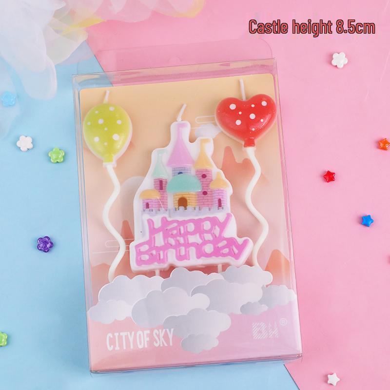 Decorazione per Torta Castello delle Fiabe con Ornamenti di Principe e Principessa