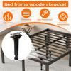 6Pcs Upgraded Telescopic Bed Beam Support Foot Adjustable Bed Bottom Load Bearing Bracket  Frame Centre Slats Support Leg