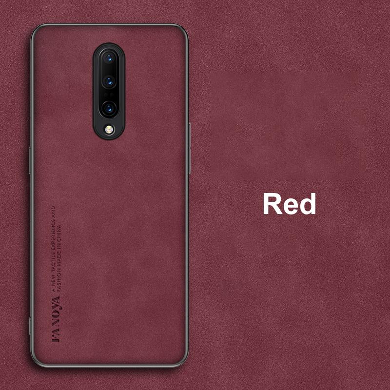 Lyxigt läderfodral för OnePlus 7 7T 8 Pro 8T fodral Matt silikontelefonfodral för OnePlus 5 5T 6 6T One Plus 7 8 T 7Pro Coque