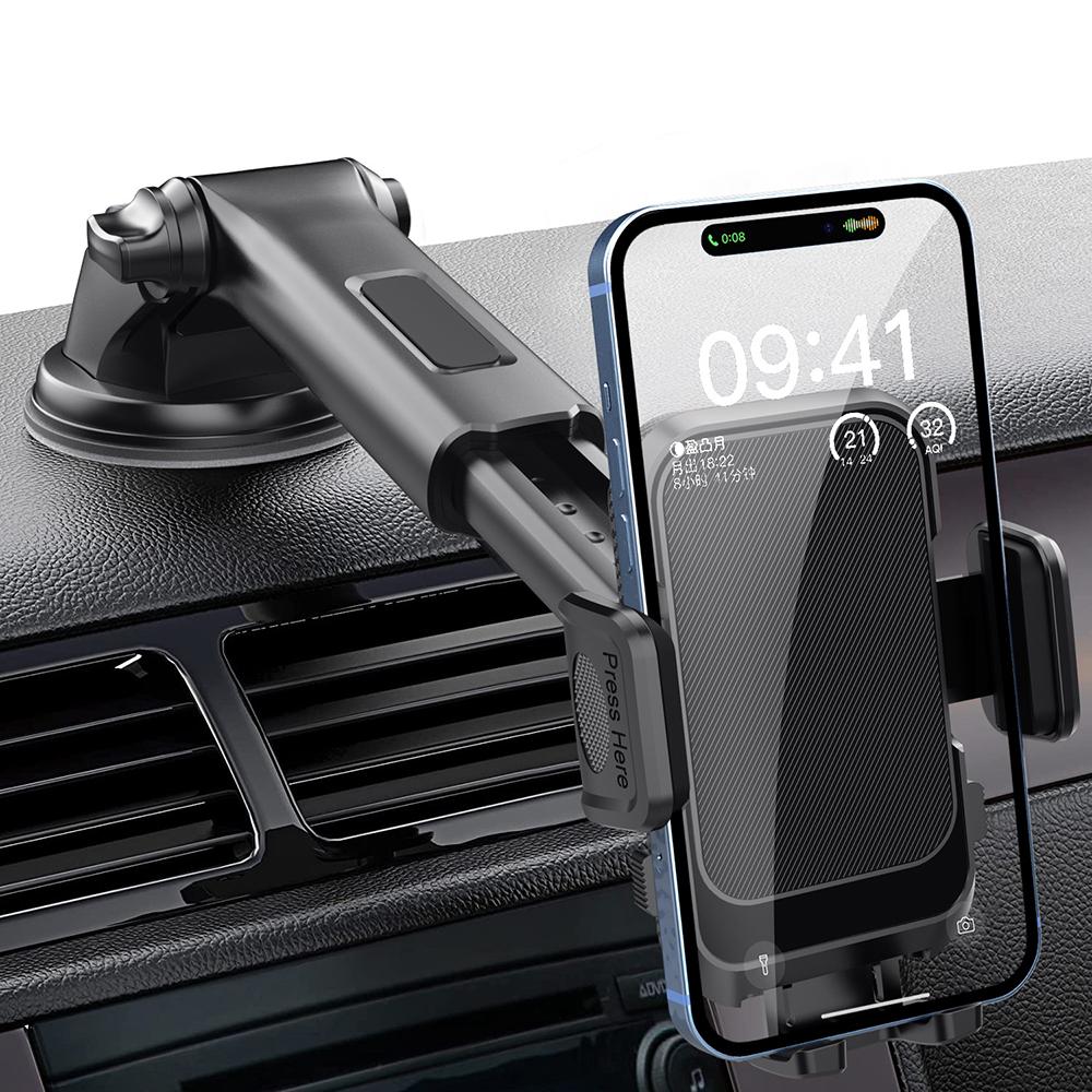 Car Dashboard Mobile Phone Navigation Holder Car Mobile Phone Holder Retractable Suction Cup Suitable For 3-7 Inch Screen Mobile