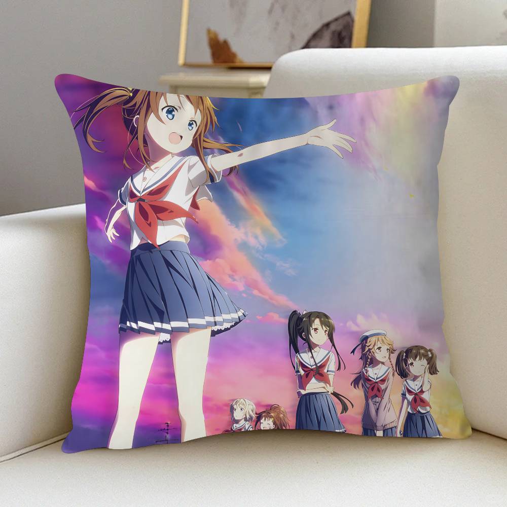 Anime H-High School Fleet Cushion Cover Decorative Pillow Sofa Home Decor Case Pillow Cases