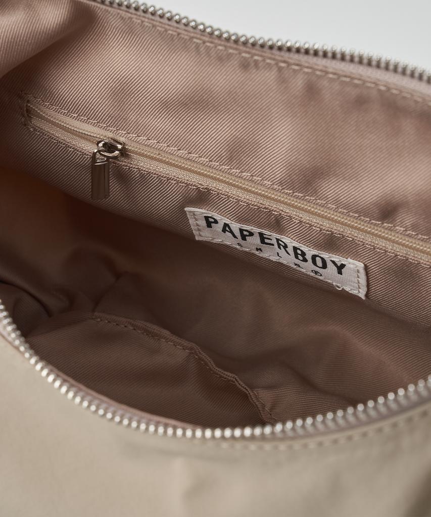 Paperboy Rounding Hobo Bag - Beige