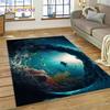Tappeto Moquette 3D Mondo Sottomarino Fondale Marino Delfino Cartone Animato per Camera da Letto Soggiorno Decorazione Casa Divano, Bambino Grande Decor Tappetino Pavimento