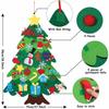 DIY Felt Christmas Tree Child Educational Toy Wall Hanging Artificial Xmas Tree with Santa Claus Snowflakes Kid New Year Gift
