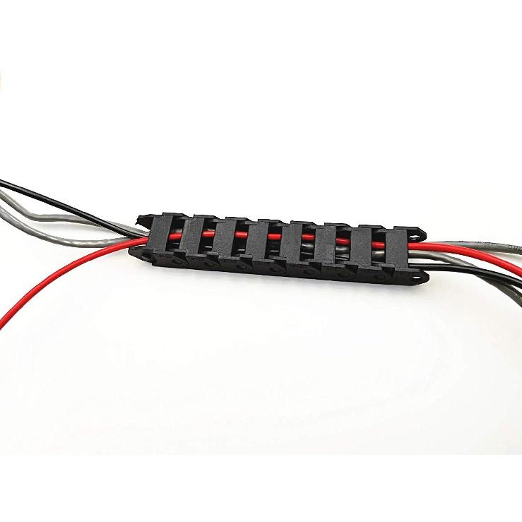 R28 10mm X 20mm Black Plastic Wire Carrier Cable Drag Chain 1M Length for CNC