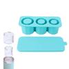Ice Mold sy Fill Silicone 3 Cavity Hollow Cylinder Ice   for Whiskey Cold Drink
