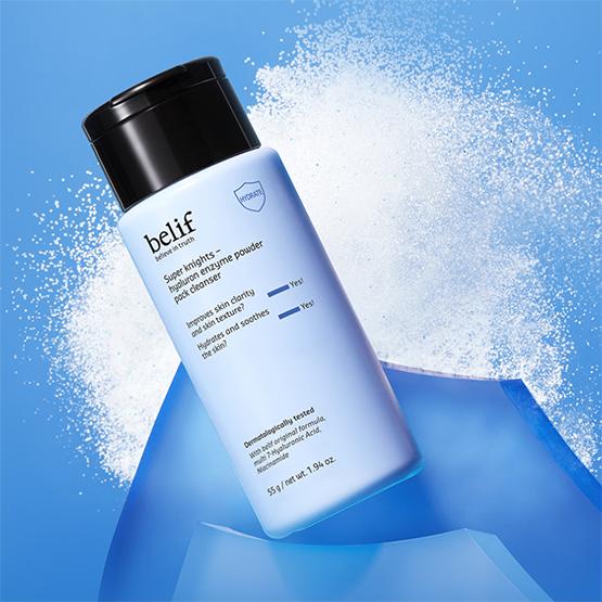 belif Super Rycerze Hialuronowy Enzymowy Puder do Mycia 55g
