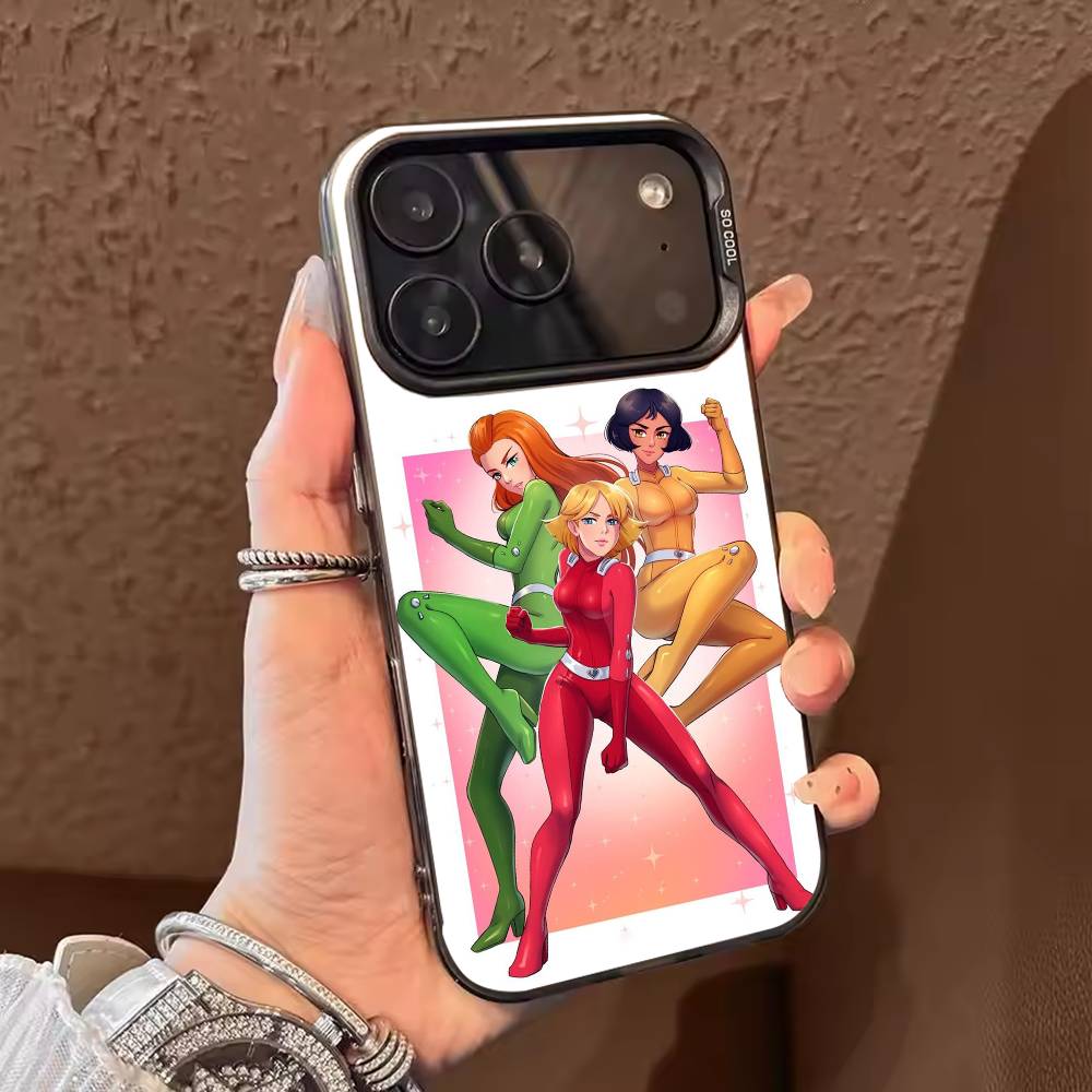 Cool T-Totally Spies Phone Case For iPhone 17,16,15,14,13,12,11,Pro Max,Plus Candy Silver Cover iPhone17