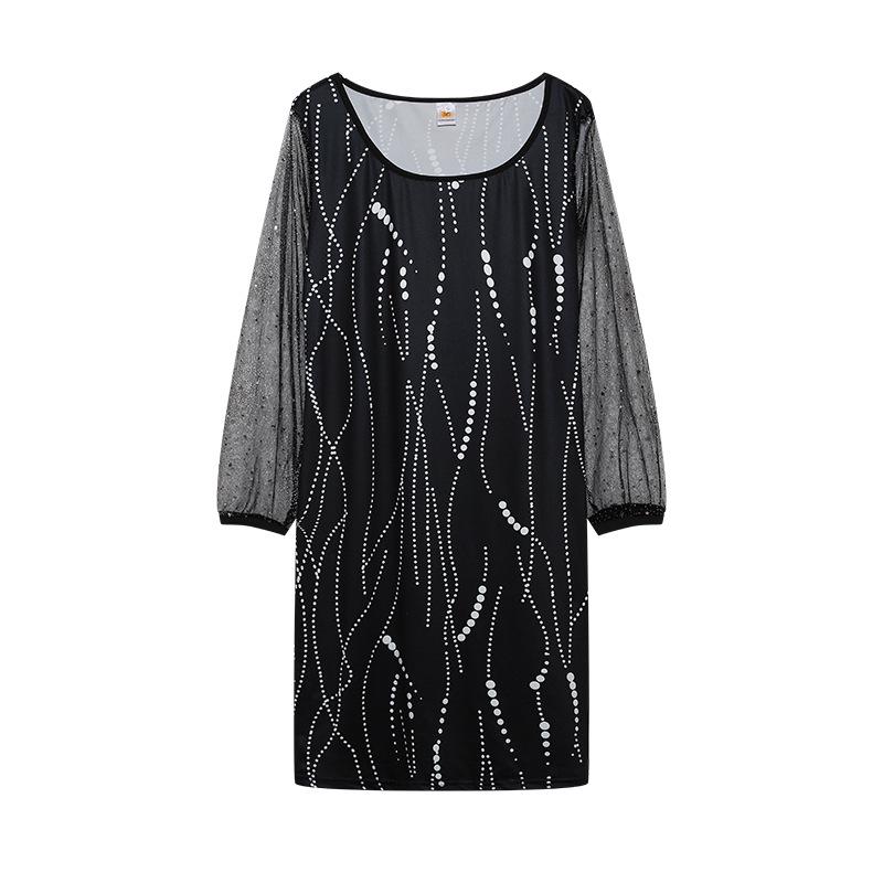 

Женское платье-сетка с пайетками, весна 2024 г. L