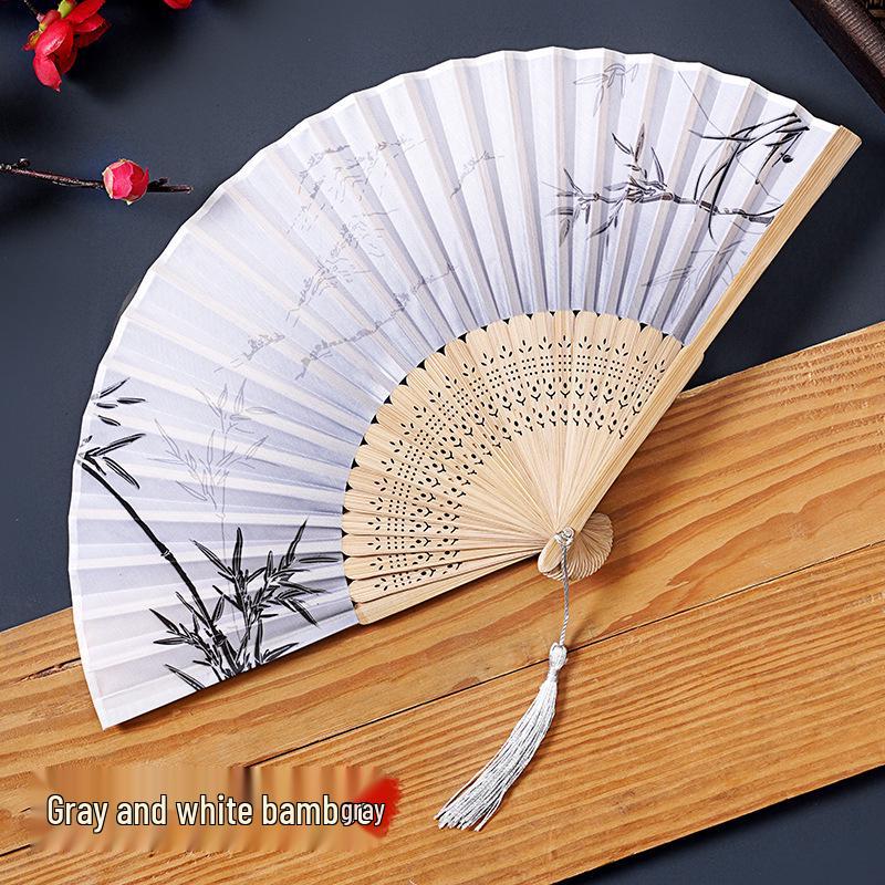 Traditional Chinese Folding Fan for Hanfu and Cheongsam Dance - Portable for Men, Women, and Children