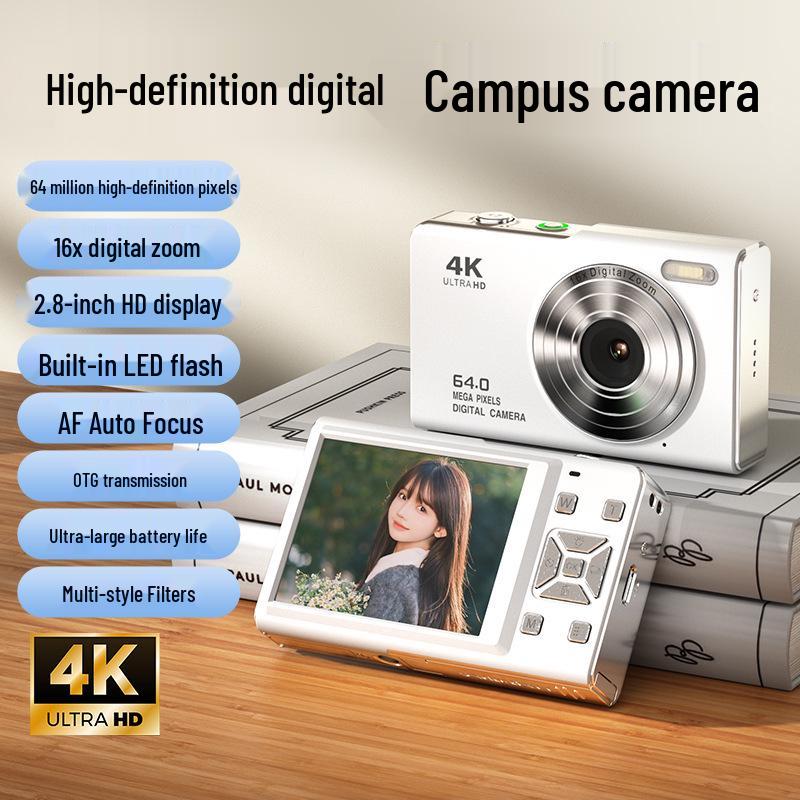 Dual Lens Retro Student Digital Camera for HD Photography and Video