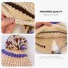 Japanese-style rainbow striped knitted hat for women, autumn and winter warm ear-protecting tie-back pullover hat, versatile woolen hat for students,