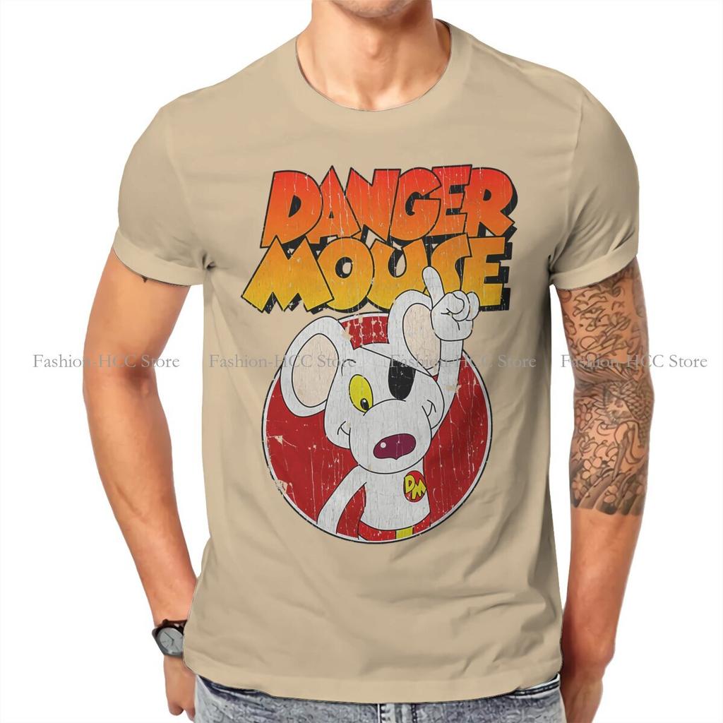 Danger Mouse Cartoon Movies Retro T Shirt Classic Graphic Teenager Summer Loose Cotton Unisexs Clothing Harajuku Crewneck Tshirt