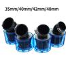Filtro de aire para motocicleta con cuello en forma de codo de 35/40/42/45/48 mm, apto para vehículos todo terreno de 125 cc a 250 cc, a prueba de salpicaduras, color azul