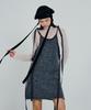 Deoaeteus Strap Detail Knit Mini Dress_Grey