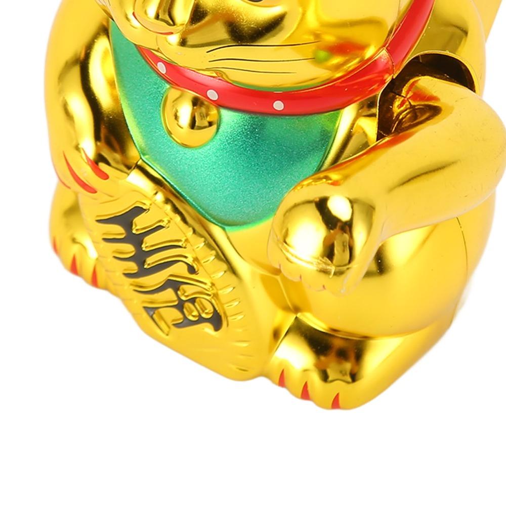 Plastic Feng Shui Fortune Cat golden Home Auspicious Decor  Restaurant & Hotel Decor