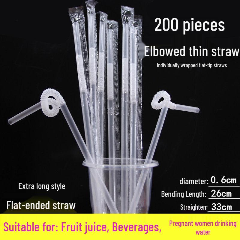 ZISIZ Disposable Bubble Tea Straws