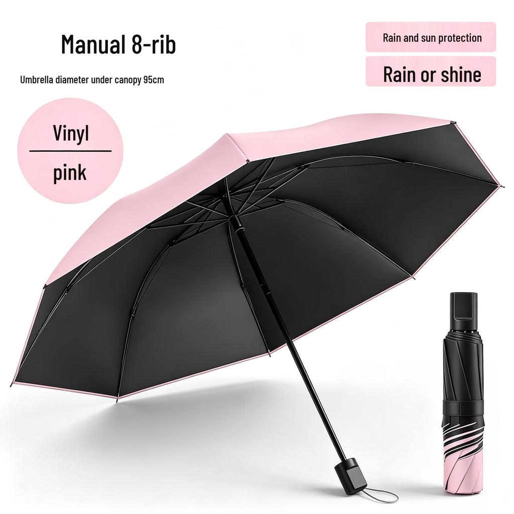 Buckle Automatic Enlarged Sunshade Umbrella - Dual Use for Sun and Rain