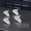 4pcs 10mm Ball Stud Ball Stud Brackets Zinc Plated Steel L-Type Brackets  Gas Spring Struts