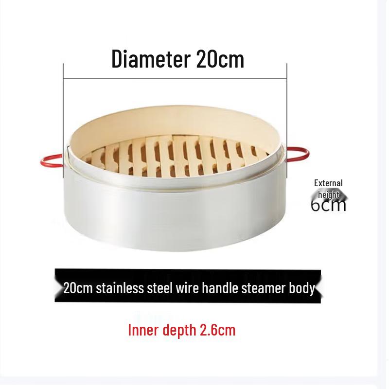 

Bamboo Steamer with Aluminum Edge 20cm