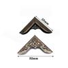 80pcs Iron Book Corner Protector Side Length 23mm Triangle Carved Protector  Photo Album