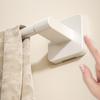 Strong Adhesive Plastic Bathroom Towel Rack Wall Mounted Space Saving Storage Shelf Large Load-bearing Towels Hanger
