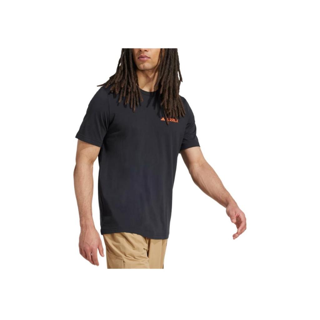Adidas Terrex Graphic Cotton Lightweight Fashion Versatile Short Sleeve T-Shirt Men Tops JW3558