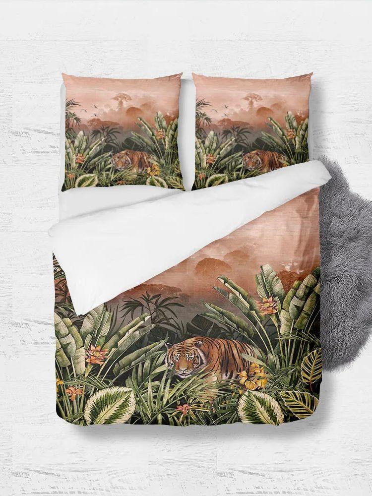 

Jungle Beast Brick Duvet Cover Set King Queen Double Full Twin Single Bed Linen Set EU single(135x200cm)