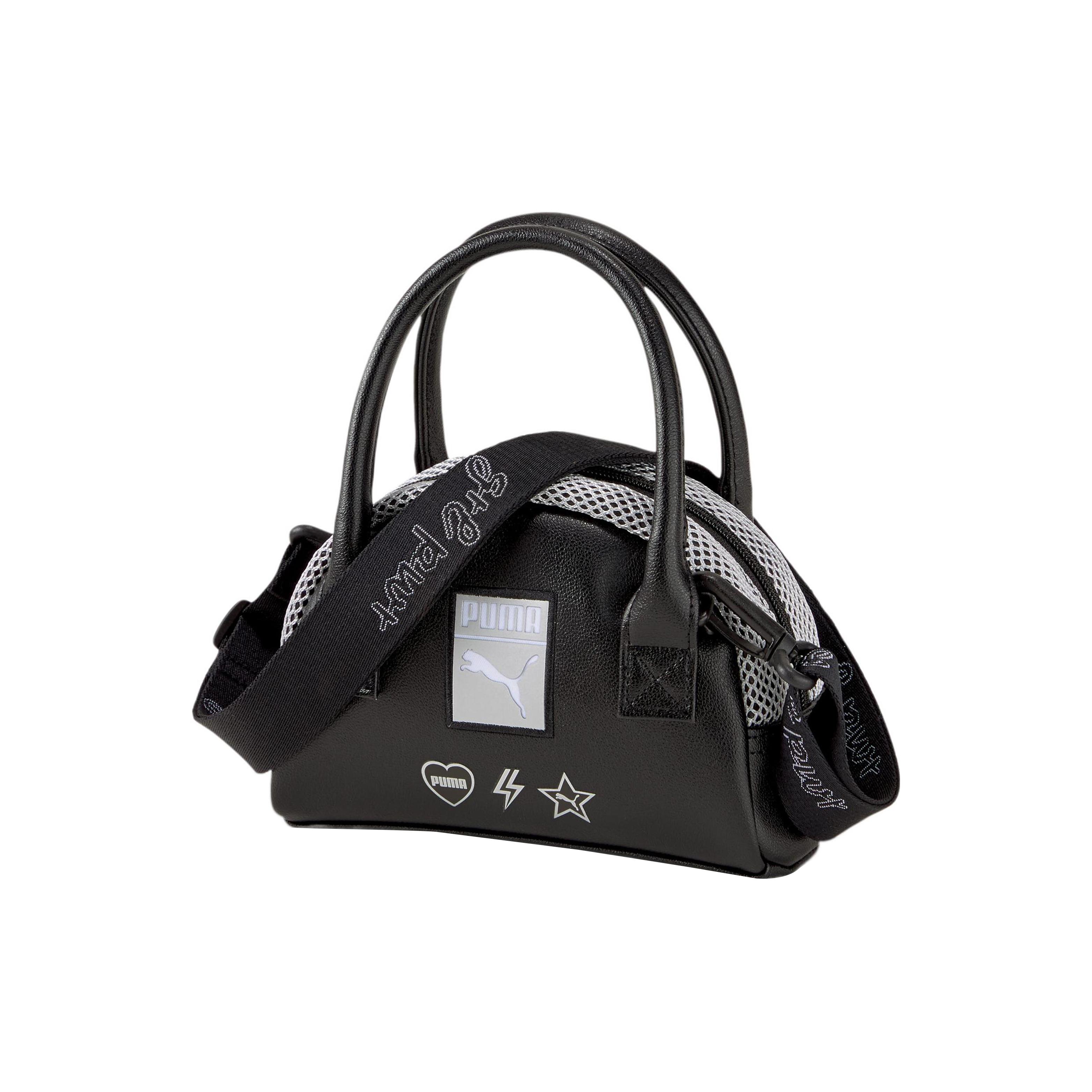 New PUMA Polyurethane Handbag Shoulder Bag Crossbody Bag Mini Women s Pure Black 077960-01 19164127CM 3293₽