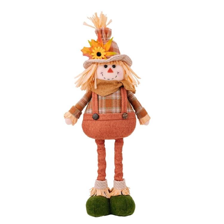 

Harvest Festivals Scarecrow Doll Retractable Figurine Home and Store Decoration Handmade Scarecrow Figurine Ornament