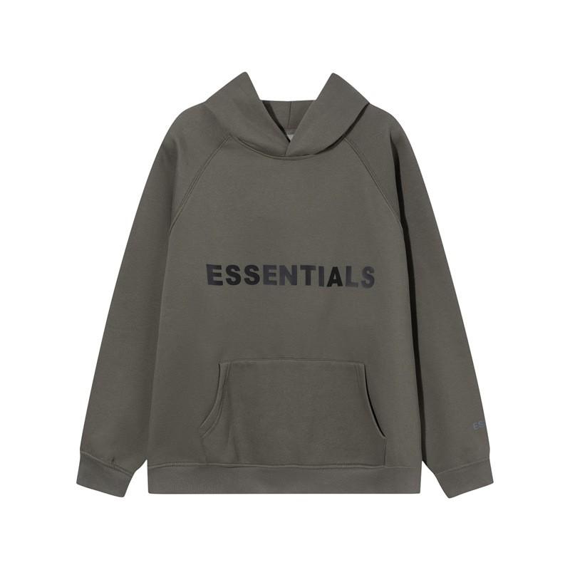 Essentials Silicone 3D Letter Fleece Hoodie