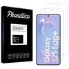 Tempered Glass - PHONILLICO - Samsung Galaxy S25 EDGE - Pack of 2 - Scratch-resistant - Transparent